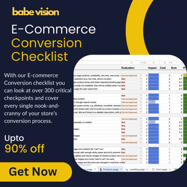 E-Commerce Conversion Checklist